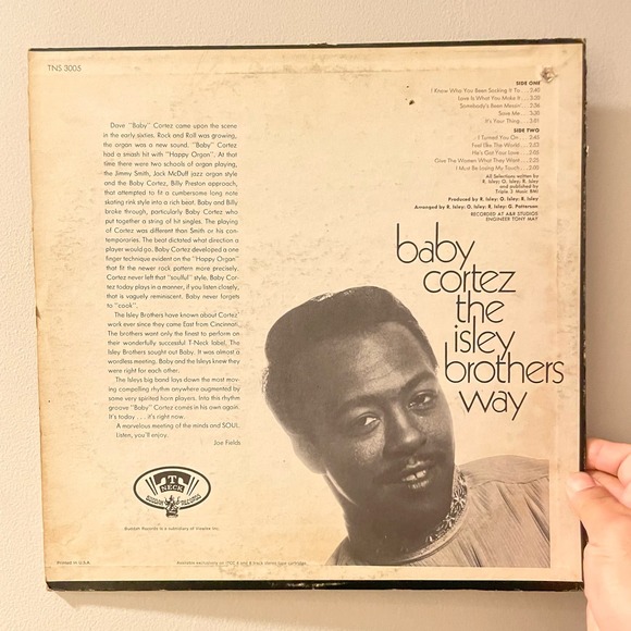 Baby Cortez - The Isley Brothers Way LP vintage vinyl record - Picture 2 of 4